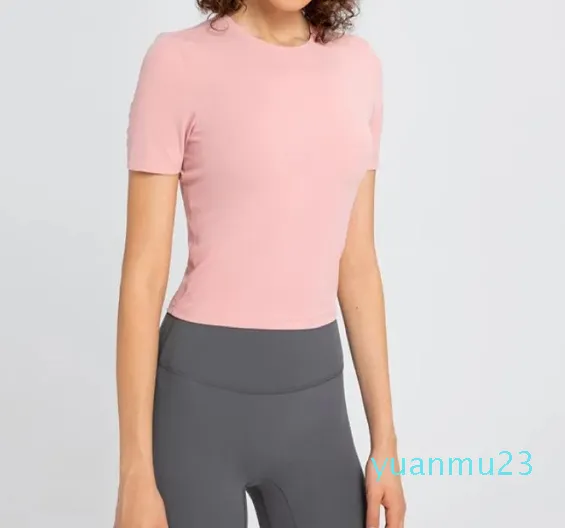 Chemises à manches courtes dessus de yoga léger t-shirt à séchage rapide vêtements d'entraînement en plein air femmes sweat-shirt de course