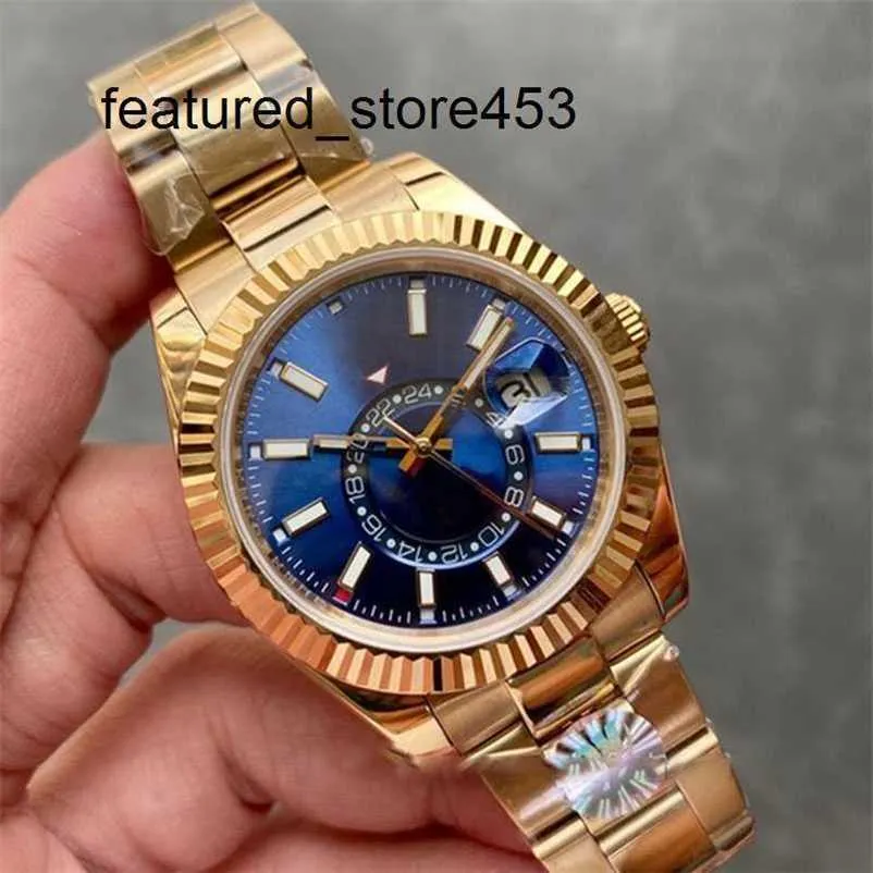 Wristwatches Mens Steel Automatic Movement Small Dial Sapphire Calendar 41mm Watch Stainless Sky dweller Wristwatches watchs