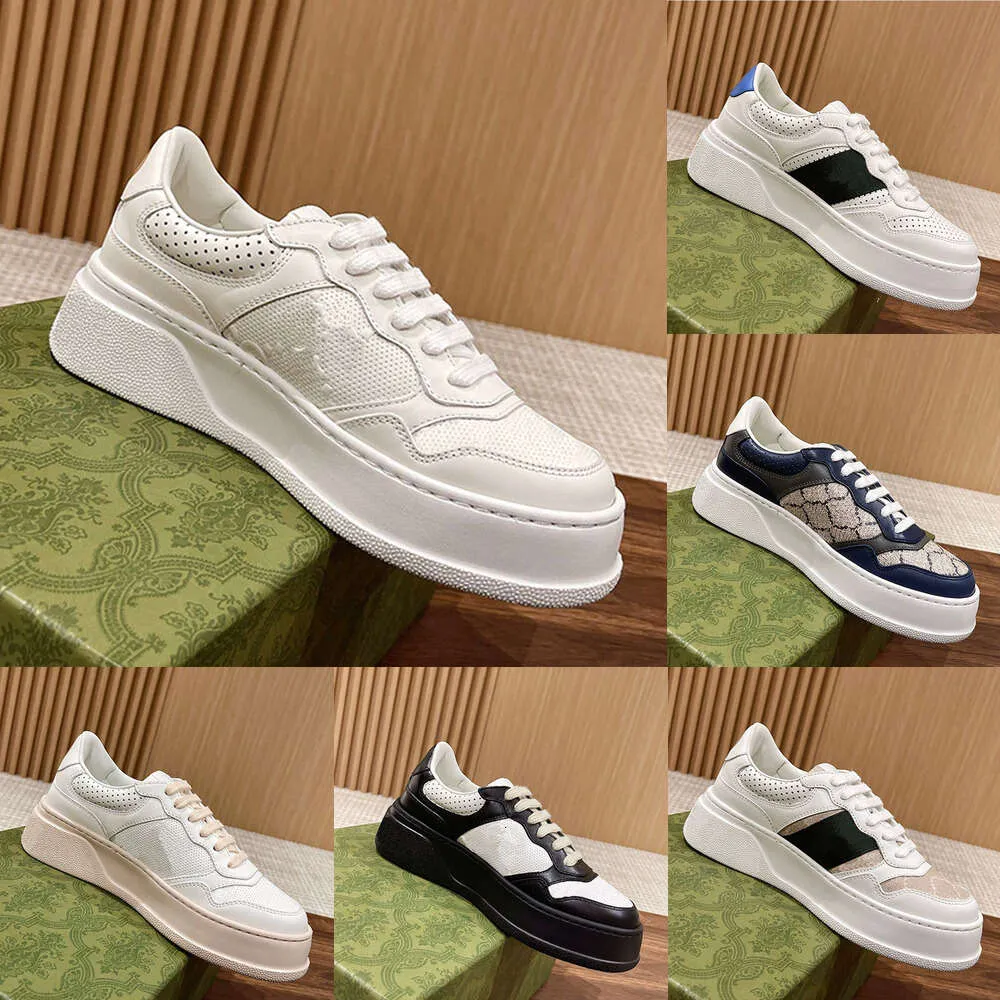 G Women Designer Canvas G Sneakers Vic Luxury Italian Fashion Retro Mens Interlocking G Sports Shoes Print Leather Low Top Femininity Casual Shoes Lace-Up Stängning