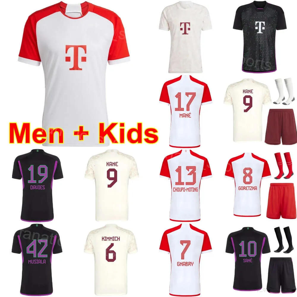 Club Men Kids 10 Sane Soccer Koszulki Zestaw 39 Tel 8 Goretzka Choupo-Moting de Ligt Davies Min-jae Kimmich Upamecano Laimer GNABRY 9 KETS KAITTÓW KABLICZNYCH 20-23 BAIREN