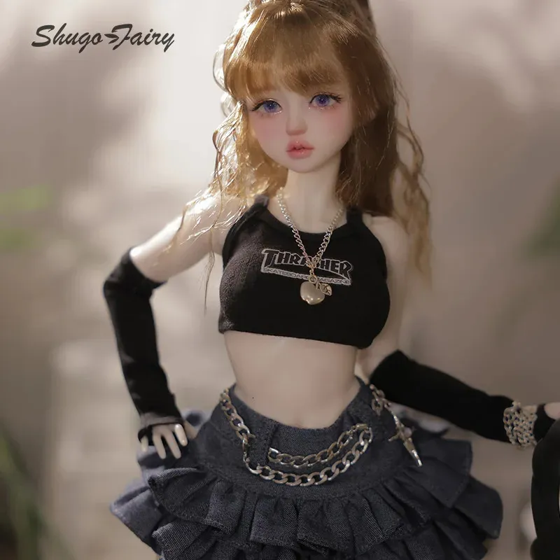 Puppen Shuga Fairy 14 Pearl Bjd Doll Design Schatz girly Gesichtsfleischbein Spielzeug reines Handwerk Kunstball Gelenk 231031