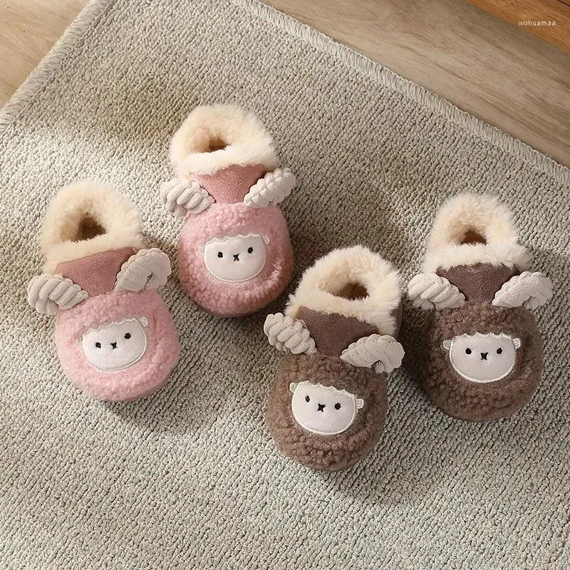 Boots Baby Girls Boys Cotton Shoes Cartoon Sheep Cute Snow Winter Toddler Warm Plush Ankle Outdoor Soft Anti Slip Sneakers