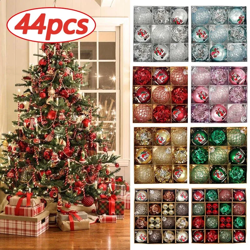 Décorations De Noël 1box Balls 2024 Ornements Darbre Boule De Noël