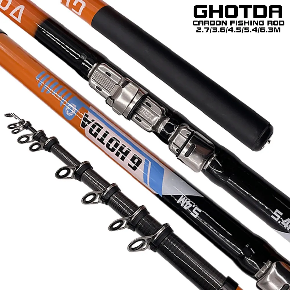 Boat Fishing Rods G DA Telescopic Rock Rod 100 Carbon Fiber Pole