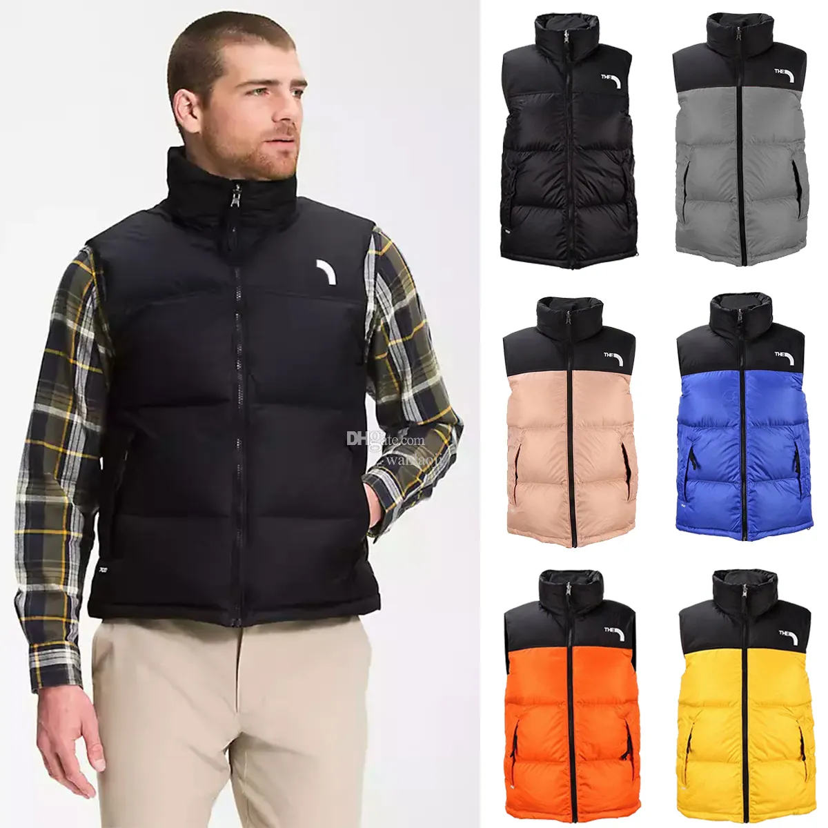 2023 Uomo Donna Piumino in cotone senza maniche NF Puffer Jacket Giacca a vento invernale Piumino Capispalla Causale Uomo North the FaceD Giacche Spesse Gilet calde Giacche