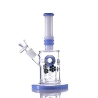 9.5 inches hookahs Pierced Whistle Candy style glass bong with bee pattern bongs dab rig