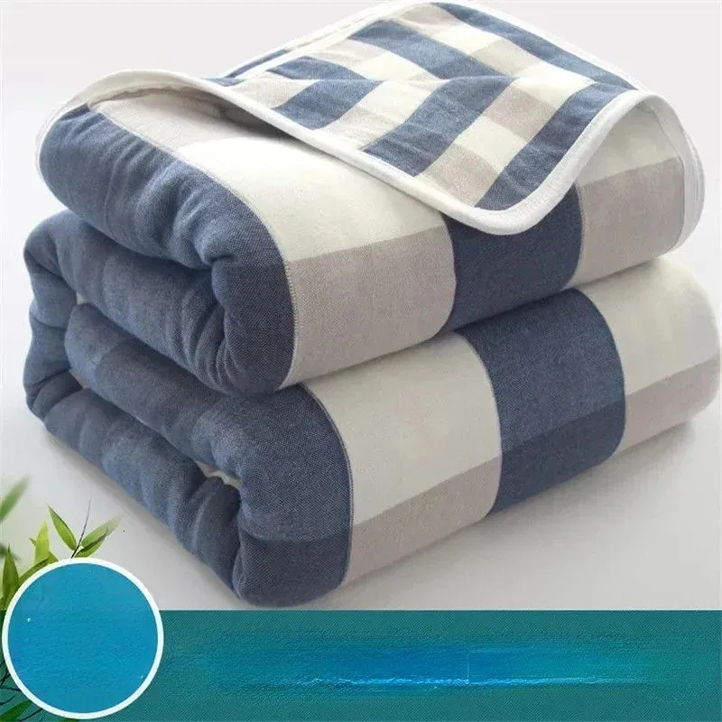 Blanket Pure Cotton Towel Six layer Gauze Air conditioning Quilts Summer Adult Children s Baby Thin Throws Bedspread On The Bed 231030