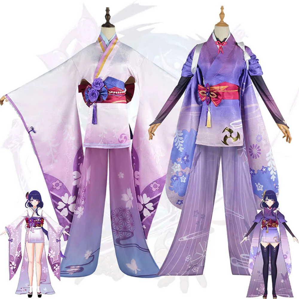 Ei Beelzebul Costume Genshin Impact Raiden Shogun Cosplay Kimono, Full  Set Suits Optional Baal Shoes Premium Quality, Limited Edition!