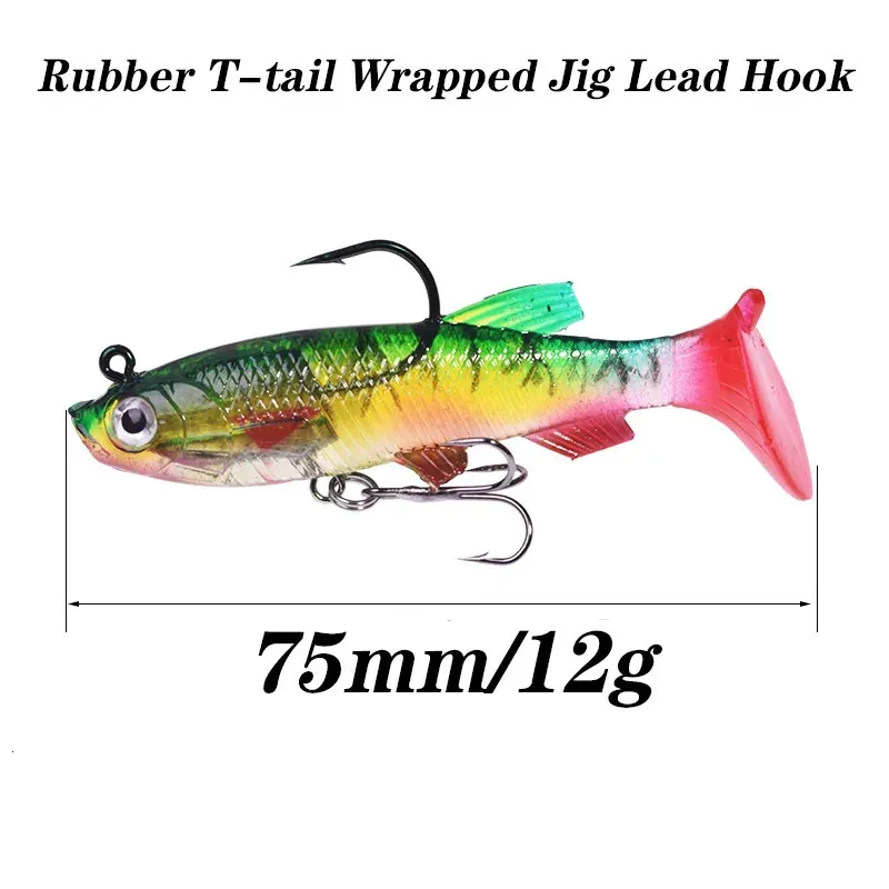 Fishing Bait Set With Jig Hook, Silicone Soft Bads, Swimbait, And  Artificial Rubber Rainbow Trout Bait Ideal For Pike Bass Lure Tackle  7.5cm/12g From Ren05, $9.58