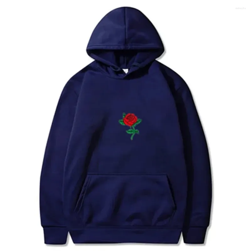 Hoodies masculinos harajuku moletom com capuz moda masculina streetwear rosa flor impressão topos pulôver masculino com capuz roupas