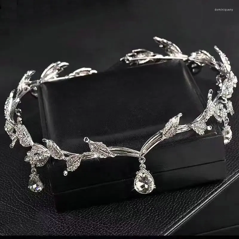 Fermagli per capelli Fata Corona Tiara Copricapo Principessa Ornamenti sulla fronte Abito da sposa Hanfu per donne Bambini Ragazze Accessori di Halloween