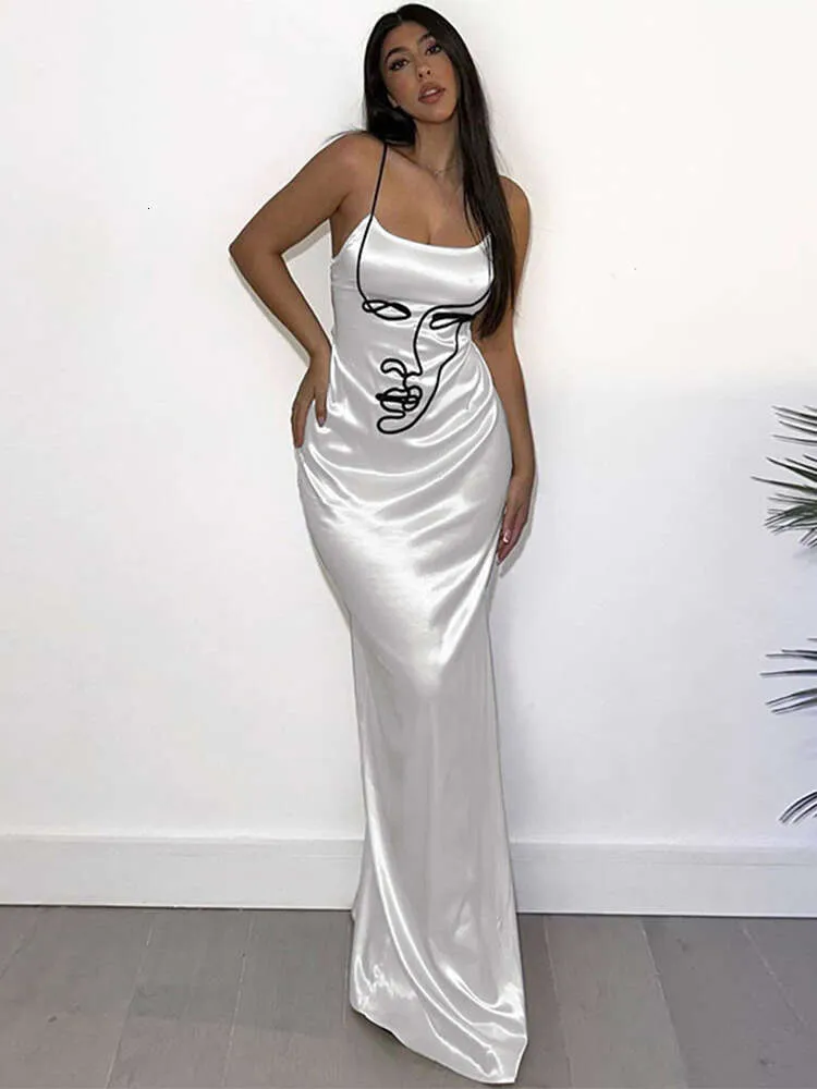 Buste bas Slim Maxi robes pour femmes taille haute Sexy rue robe d'été Femme mode à lacets dos nu robe d'été nouveau