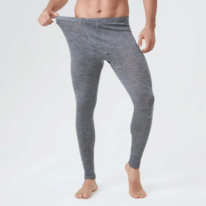 Men's wool top thermal underwear
