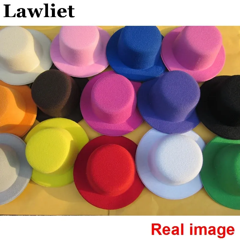 Hårklipp Barrettes 10st kvinnor Mini Top Hat Children Fascinator Hatts Eva Boy Girl Wedding Hen Party Festival Dance Hat With Clip Diy Craft Hat Base 231030