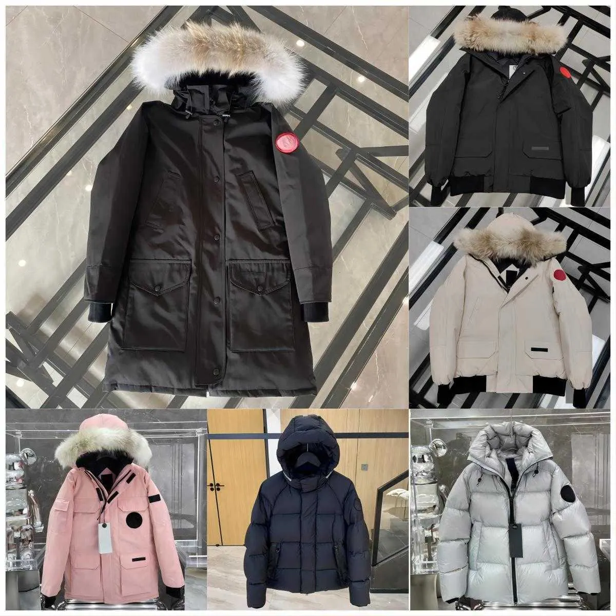 ETS ET DOWN CANDA GOOSE WINTER MENS PUFFER WOMEN PARKA WHITE WINDPROOF PARKER LONG LEATH