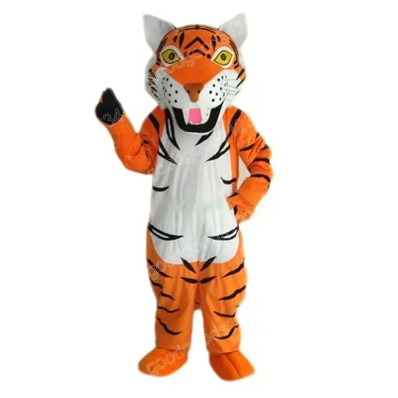 Boże Narodzenie urocze Mascot Tiger Costumes Halloween Fancy Party Dress Men Kobiet Kreskówka Posta