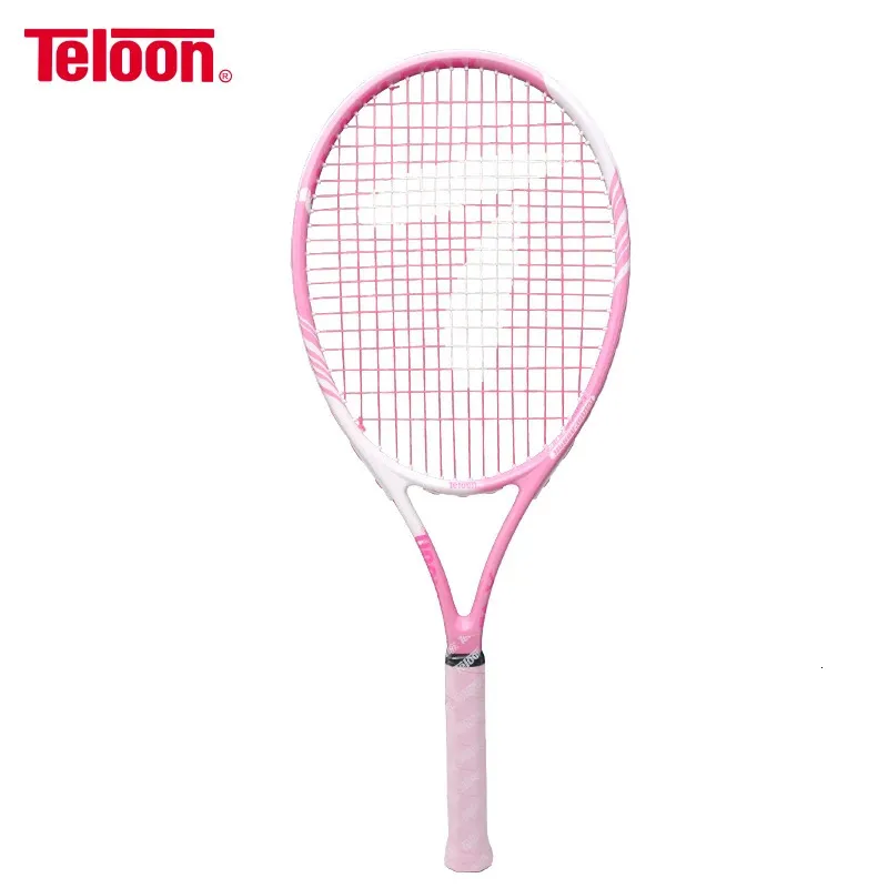 Raquetes de tênis Teloon Super Light Racket para Lady Beginner Mulheres Integral Formando Moldura de Vento Quebrada Profissional Tenis Racquet K021SPA 231031