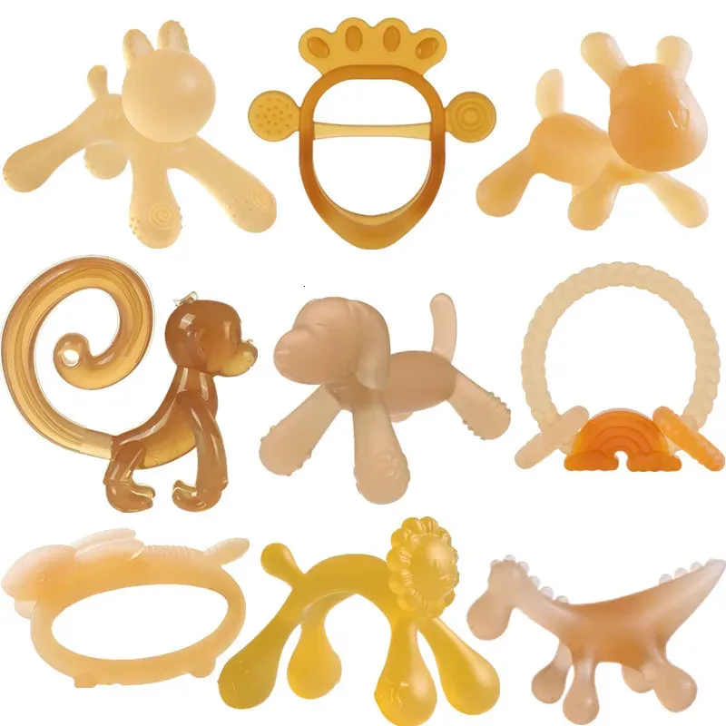 Jouets de dentition bébé soins infirmiers jouet de dentition anneau de dentition soulagement de la douleur pour enfant en bas âge infantile né lapin forme Silicone 231031