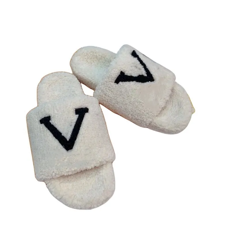 Kvinnor Sandaler som säljer tofflor Kvinnor Slipper Designerskor Autumn Winter Slide Sandal Storlek 35-41 med anti-dammsäck