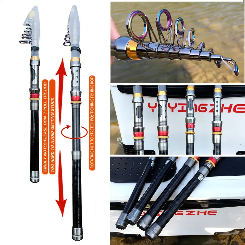 Carbon Fiber Best Ultralight Spinning Rod Set With Telescopic Pole Kit  1.8m, 3.6m Length, 13BB Reel, Max Resistance 3 8kg Ideal For Boat Fishing  Pesca 231030 From Kang07, $13.76