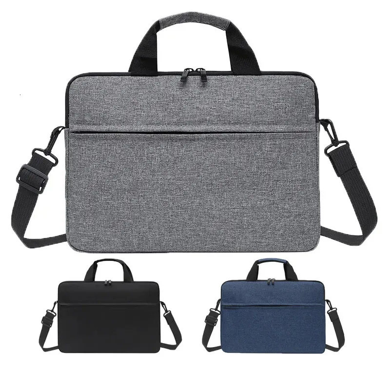 Bolsa para laptop, bolsa para laptop para air m1 case para dell asus 13 14 15 15.6 polegadas leve bolsa de ombro mensageiro bolsa maleta 231031