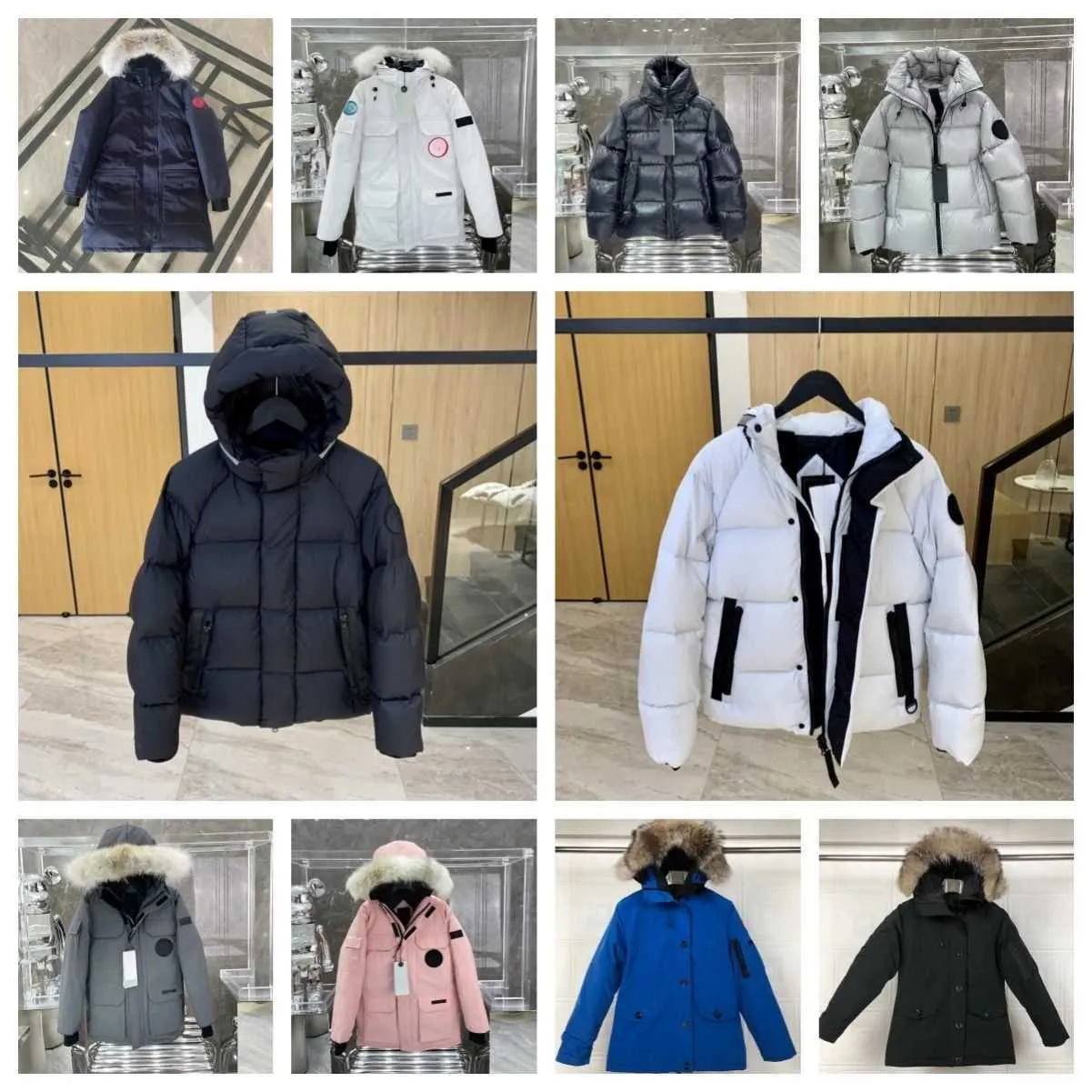 2023 Cananda Goosemen's Down Parkas Kurtki zimowe ubrania robocze kurtka na zewnątrz zagęszczona moda ciepła moda na żywo na żywo transmisja kanadyjska gęś płaszcz