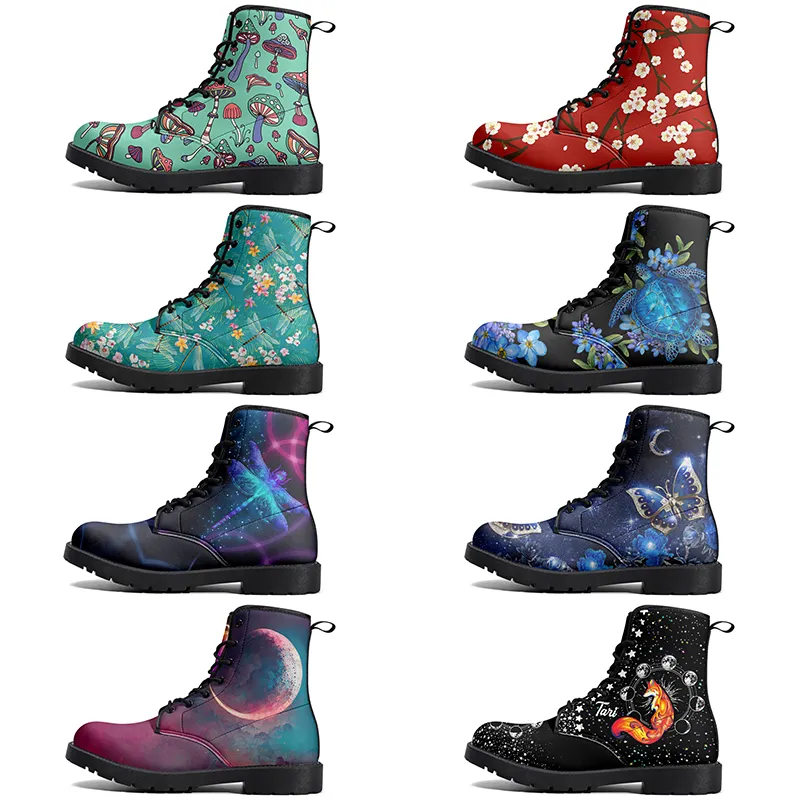 DIY novas botas clássicas Martin antiderrapantes outono inverno homem mulheres tendência versátil quente personalizado moda quente versátil botas casuais elevadas 68512