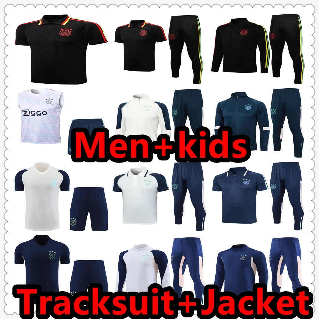 21 22 2324 Tracksuit Football Training Training Suit Jersey Soccer Shirt Jacket Tuta Maillot Surverement Foot Futbol Chandal الركض 2122 2023 2024 كبار و Kids Kit