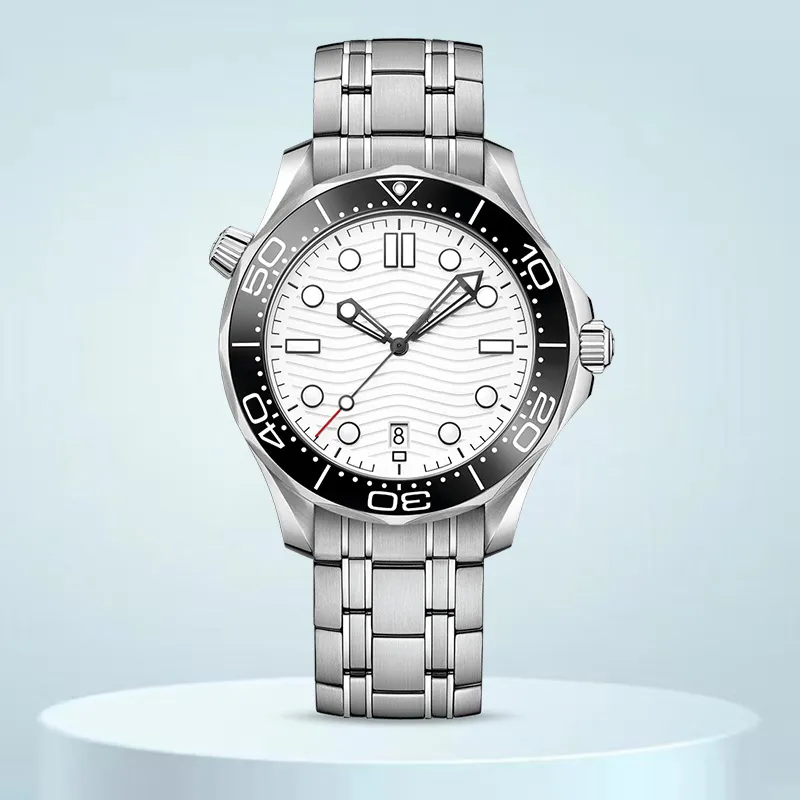 zegarki Wysokiej jakości ruch 8215 Zegarek OMG Automatyczny ruch zegarków 41 mm stal nierdzewna Montre Luksusowy oceaniczny zegarek mechaniczny