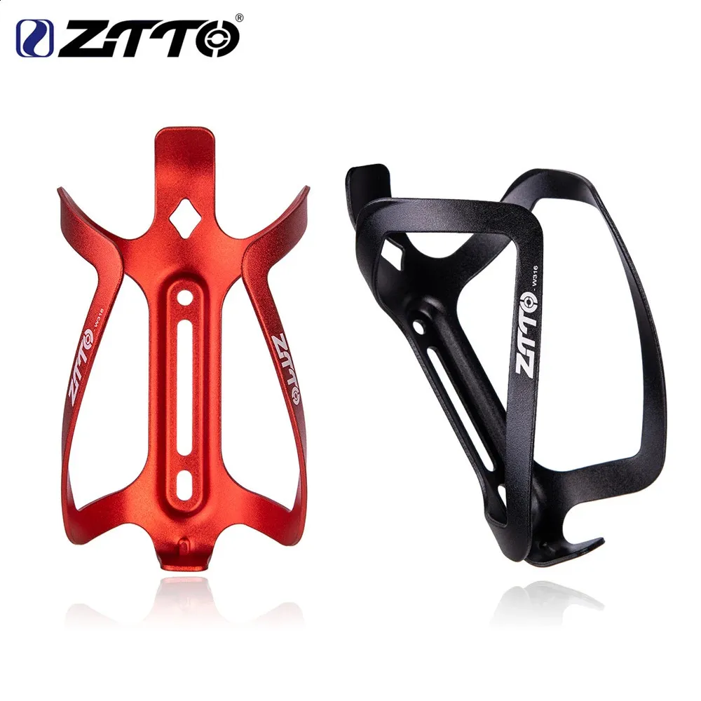 Water Bottles Cages ZTTO W316 MTB Aluminum Alloy Bicycle Bottle Cage Ultralight For Mountain Road Bike Cycling Holder 231030