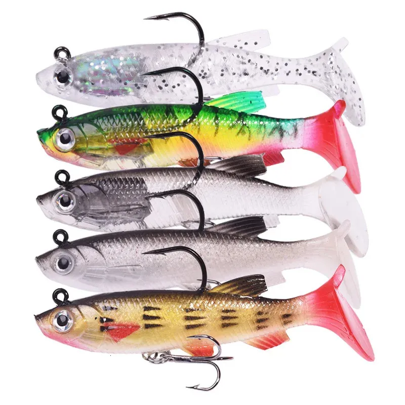 Fishing Bait Set With Jig Hook, Silicone Soft Bads, Swimbait, And  Artificial Rubber Rainbow Trout Bait Ideal For Pike Bass Lure Tackle  7.5cm/12g From Ren05, $9.58