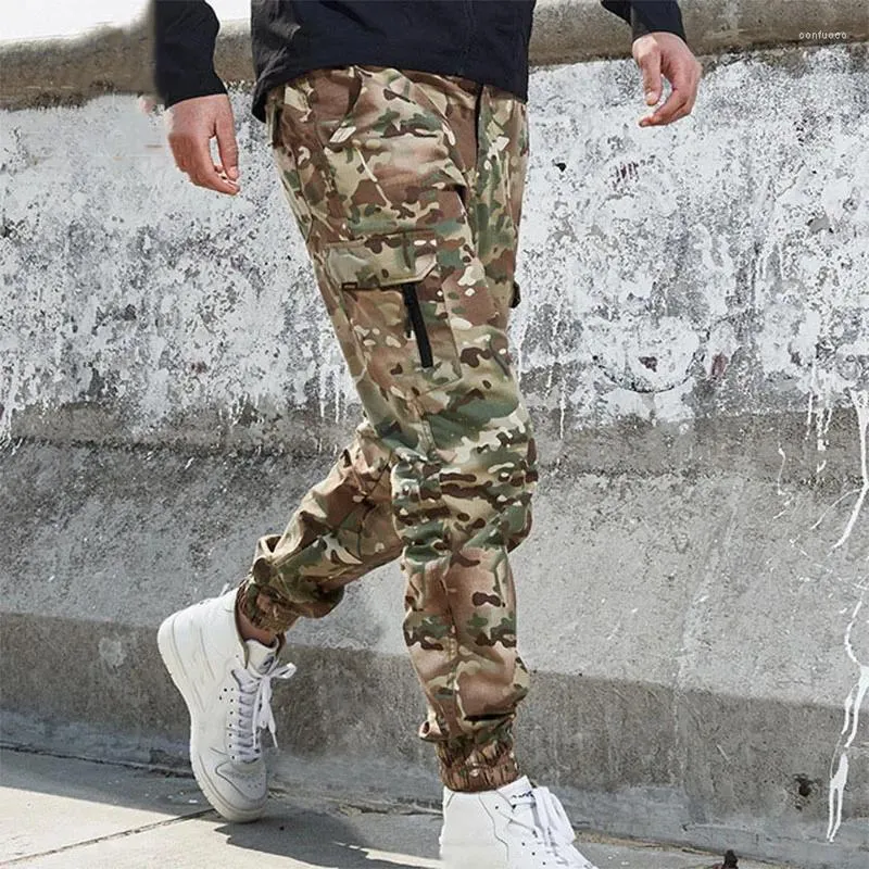 Outdoorbroek Heren Camouflage Militair Tactisch Waterdicht Multi-pocket elastische broek Klimmen Wandelen Training Sport