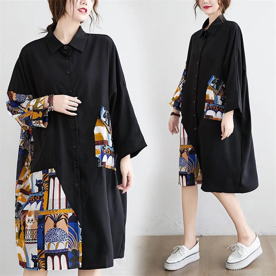 Summer Women Black Midi Mesh Shirt Dress Plus Size Ruffle Bird Embroidery Lady Sheer Cute Dress Party Dress Robe Style313K