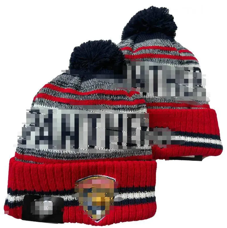 Panthers Beanies Seattle Bobble Hats Baseball Ball Caps 2023-24 Modedesigner Eimer Hut Chunky Strick Faux Pom Beanie Weihnachtssport-Strickhut