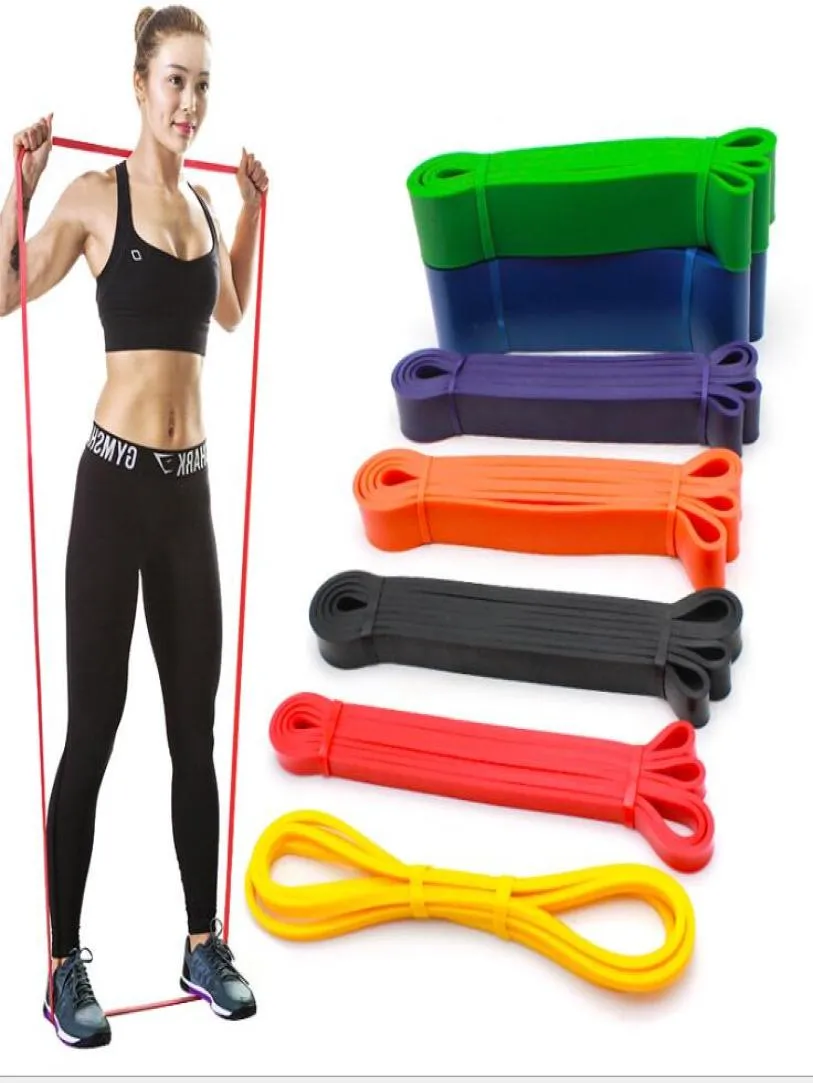 Fascia elastica per allenamento con fascia di resistenza Anello in gomma per allenamento per la forza Pilates attrezzature per il fitness espansore fasce per allenamento in palestra stra3321761