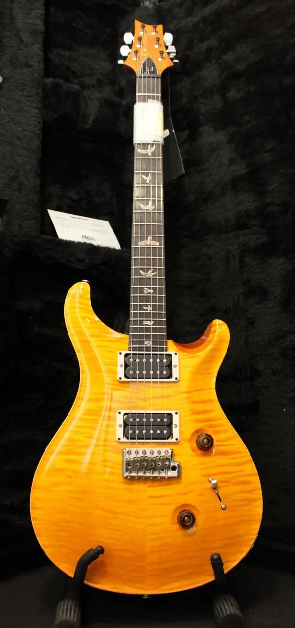 Hot sell good quality Electric Guitar BRAND NEW 2011 CUSTOM 24 SANTANA YELLOW Musical Instruments