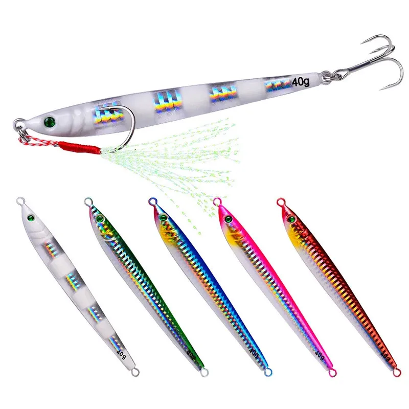 Angelhaken, Metall-Jig, Pailletten-Köder 71014172128 g, künstlicher Trolling-harter Köder, Hecht-Tackle, Forelle, Jigging, Salzwasser, 231031