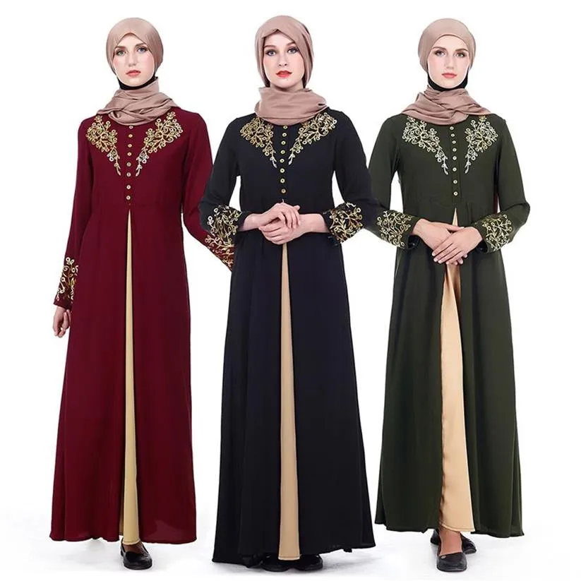 Mode robe imprimée musulmane femmes MyBatua Abaya avec Hijab Jilbab vêtements islamiques robe Maxi Burqa Dropship338s