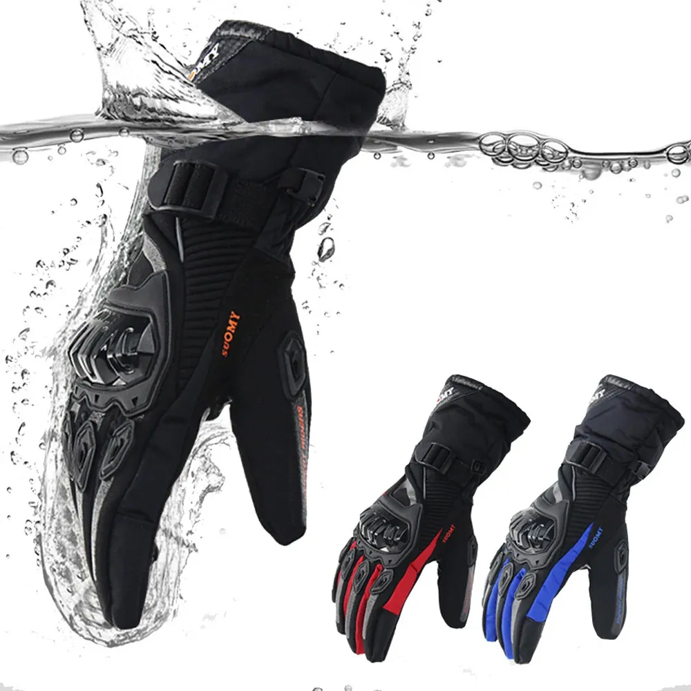 Fietshandschoenen Winter Motorfiets Waterdicht Gant Moto Warm Heren Volledige Vinger Touchscreen Guantes Motorrijden 231031