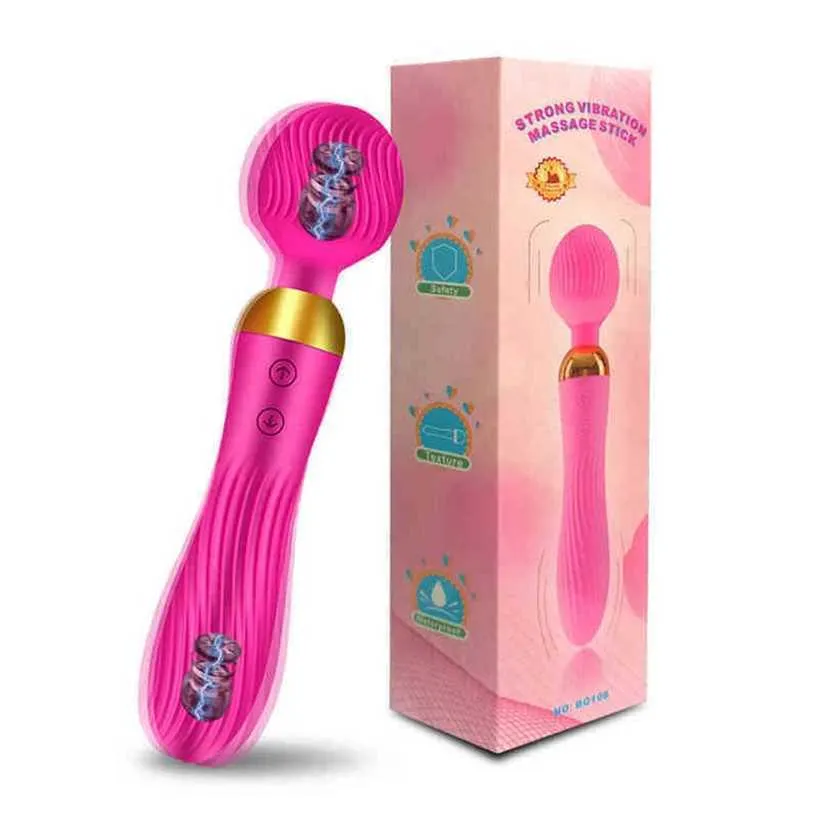 Vibrators Magic Wand Vibrator Big Heads Av Body Massager g Spot Clitoris Sti