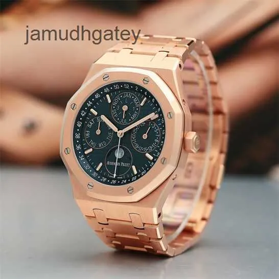 AP Swiss Luxury Wrist Watches Royal AP Oak Series 26574or Ensemble complet Calendrier mécanique automatique Automatique Match pour hommes
