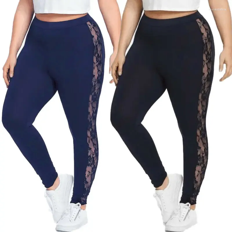 Yoga Outfit Sportwear Femmes Côté Floral Dentelle Patch Fitness Ropa Deportiva Mujer Gym Wear Taille Haute Pantalon Femmes Sporty 2023