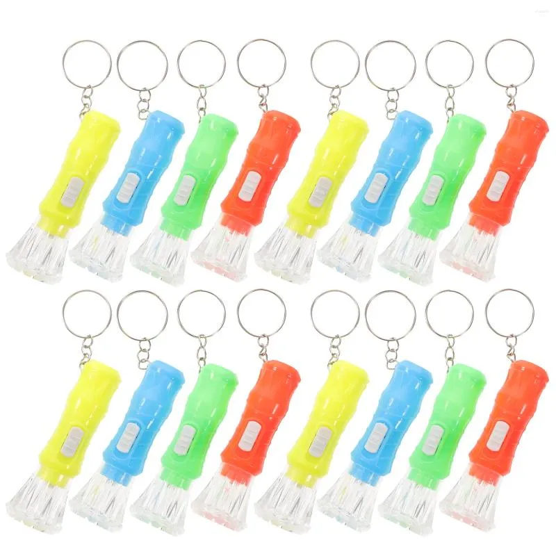 Flashlights Torches 100 Pcs Pocket Torch Keychain Portable Keyring LED Child