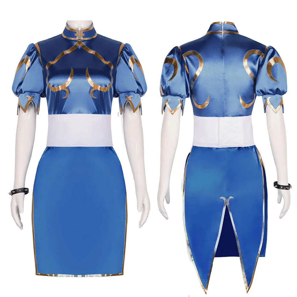 Anime Games Street Fighter Chun Li Cosplay Cheongsam Dress Belt Set Full  Sleeve Polyester from Dhgate Anime Costumes