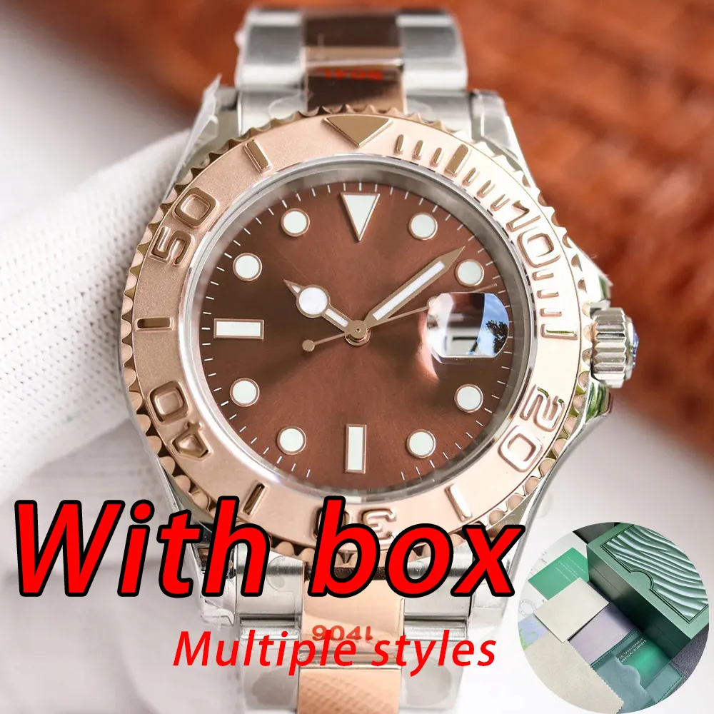 luxury mens watch men designer watches high quality top ceramic bezel 904l stainless steel 40mm automatic mechanical movement waterproof luxe watches with box