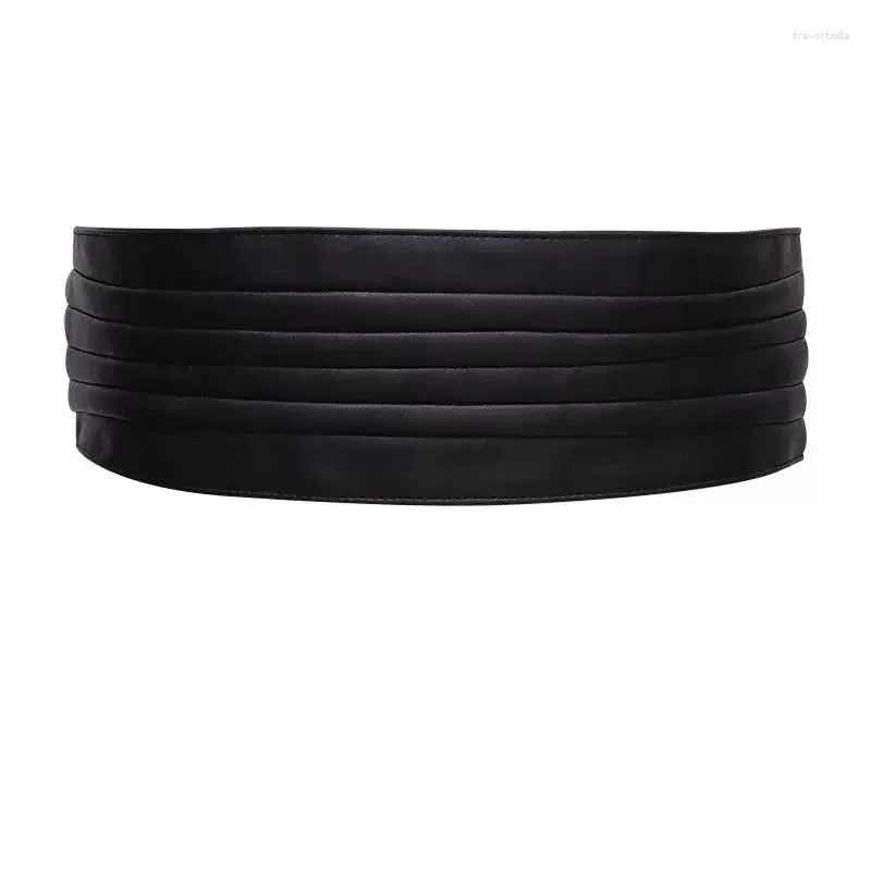 Womens Wide Elastic Waist Belt Fashionable Black And Red Corset Cincher  Waistedband For Dresses And Belts From Trevorbella, $14.09