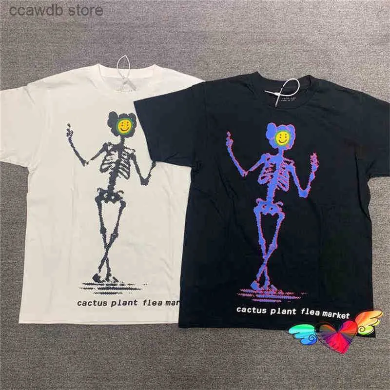 T-shirt da uomo 2022ss CPFM.XYZ Tee Uomo Donna CPFM T Shirt Streetwear Cactus Plant Flea Market T-shirt Hip Hop Tops Etichetta stampata Manica corta T231031