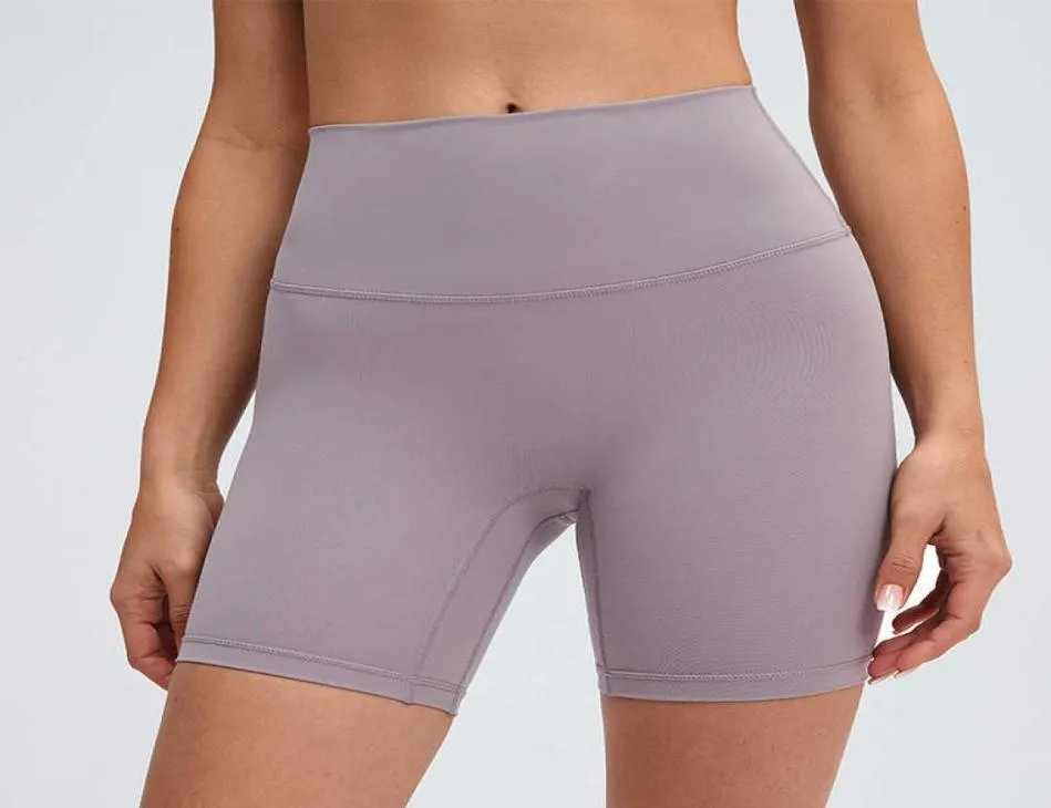 L09 Shorts de ioga HighRise Nake Feeling No TLine Elástico Calça Apertada Leggings Mulheres Calças Esportivas Atheltic Outfits Sportswe6284688