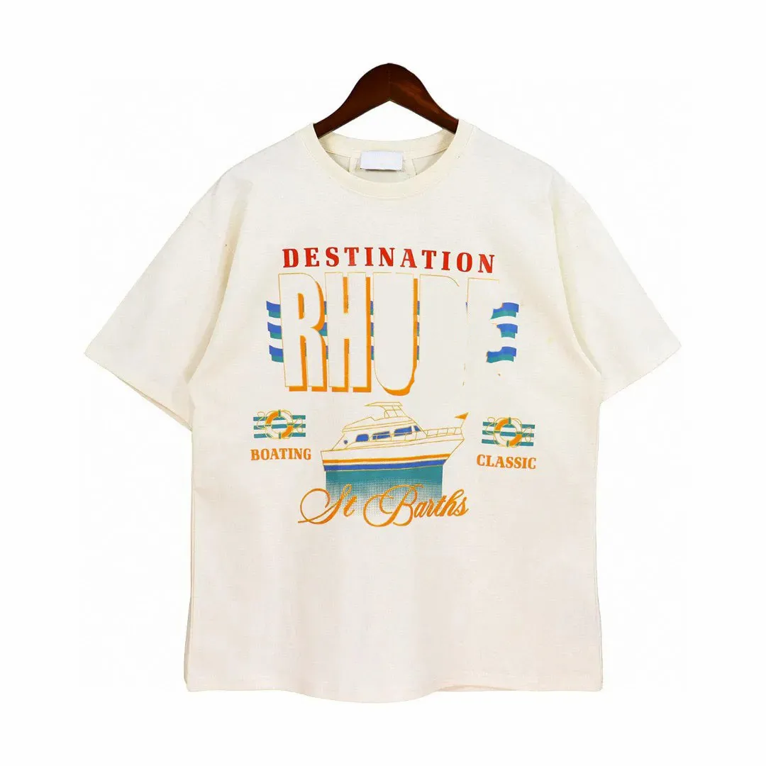 Designer Luxe Mode Mode High Street katoen Polar stijl casual sport T-shirt met korte mouwen alfabetprint geïmporteerd borduurwerk voor mannen en vrouwen