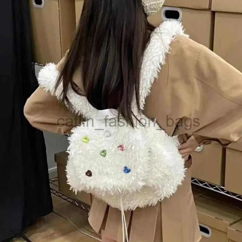 Mochila inverno macio feminino mochila rinestone meninas scoolbag feminino alma saco bolsa catlin_fashion_bags